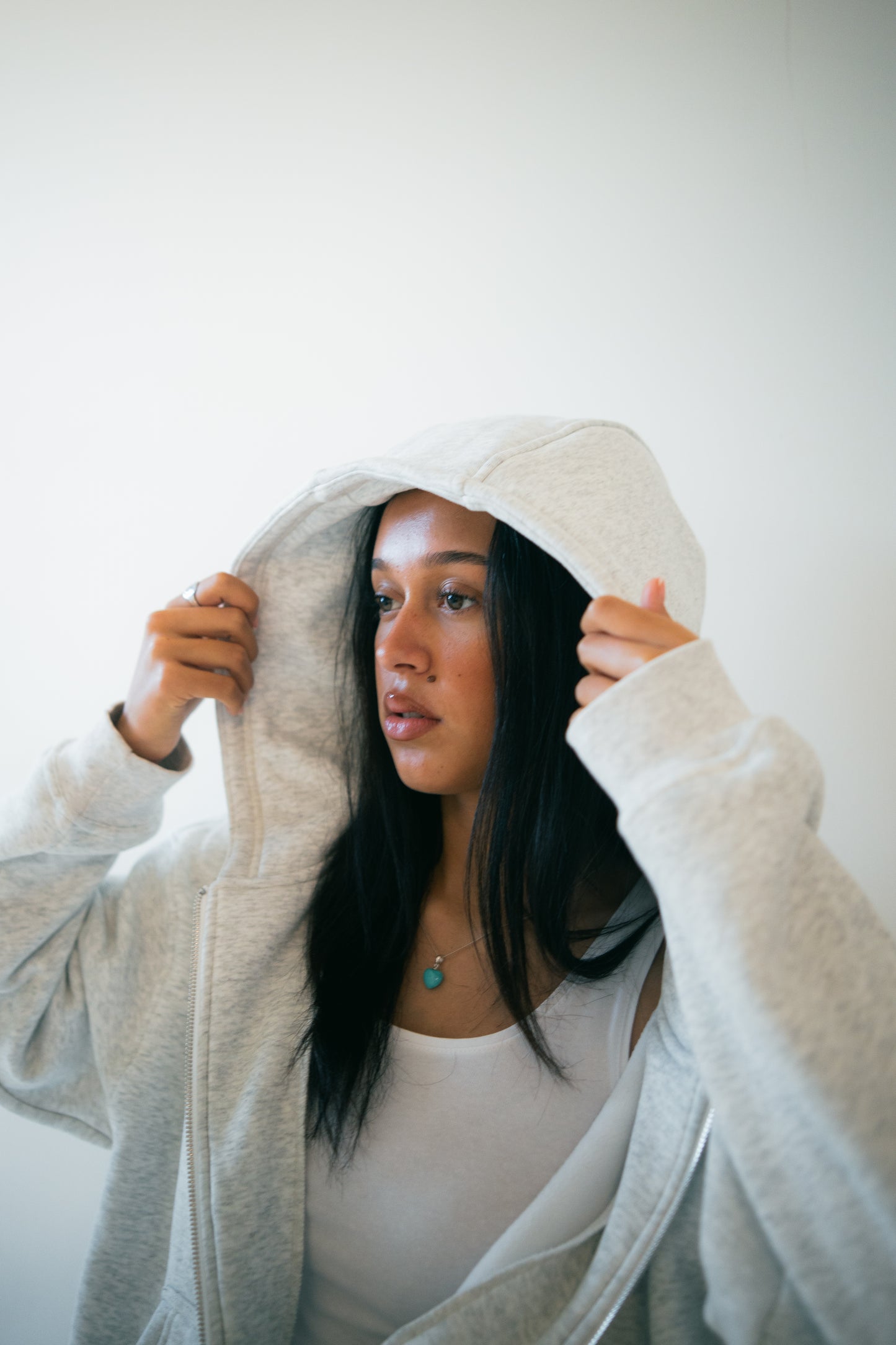 Star Emblem Zip Hoodie