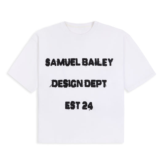 White Design Dept Tee