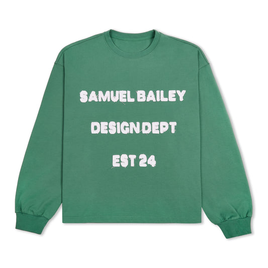 Green Long Sleeve Design Dept Tee