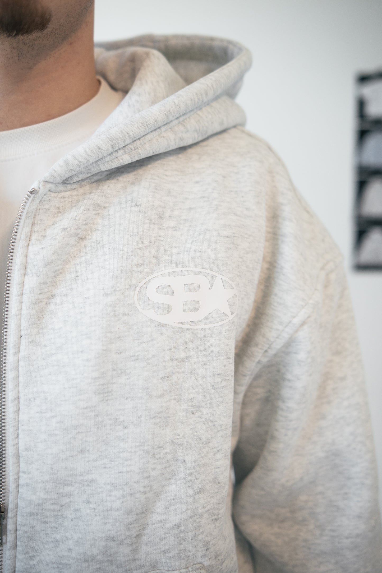 Star Emblem Zip Hoodie