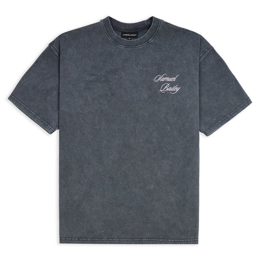 WASHED TEE - DARK GREY