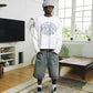 GRAPHITE WASHED DENIM JORTS