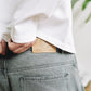 GRAPHITE WASHED DENIM JORTS